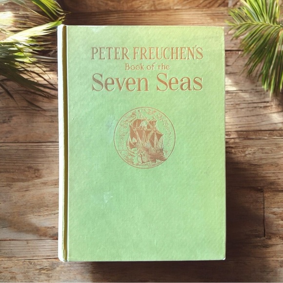 VINTAGE 1958 Peter Freuchen’s Book of the Seven Seas Hardcover Book - Picture 1 of 16